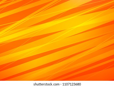 Light Orange vector texture with colored lines. Decorative shining illustration with lines on abstract template. The template can be used as a background.