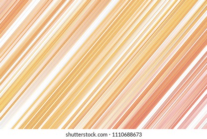Light Orange vector texture with colored lines. Blurred decorative design in simple style with lines. The template can be used as a background.