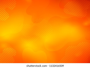 Light Orange vector texture with colored lines. Modern geometrical abstract illustration with staves. The pattern can be used for busines ad, booklets, leaflets