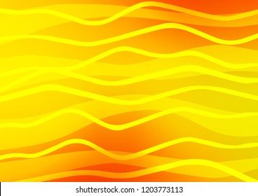 Light Orange vector texture with colored lines. Modern geometrical abstract illustration with staves. The template can be used as a background.