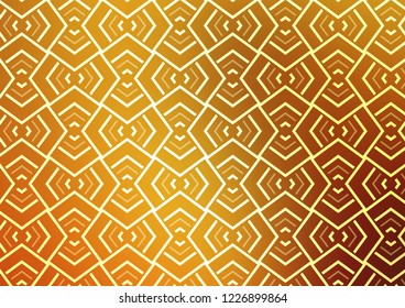 Light Orange vector texture with colored lines. Shining colored illustration with narrow lines. Pattern for websites, landing pages.