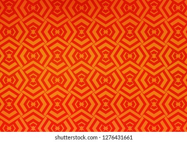 Light Orange vector texture with colored lines. Shining illustration with lines on abstract template. Smart design for your business advert.