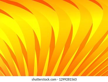 Light Orange vector texture with colored lines. Shining colored illustration with narrow lines. The pattern can be used for busines ad, booklets, leaflets