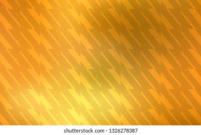 Light Orange vector texture with colored lines. Shining colored illustration with sharp stripes. Template for your beautiful backgrounds.
