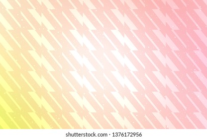 Light Orange vector texture with colored lines. Colorful shining illustration with lines on abstract template. Smart design for your business advert.