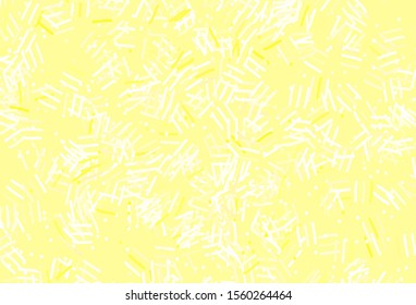 Light Orange vector texture with colored lines, dots. Blurred decorative design in simple style with lines. Template for your beautiful backgrounds.
