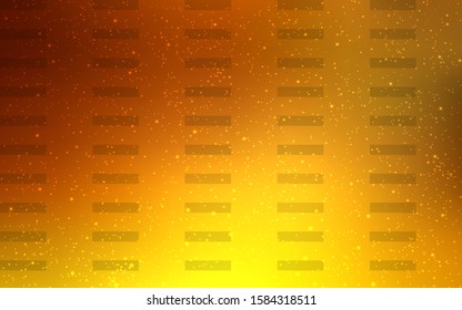Light Orange vector texture with colored lines. Lines on blurred abstract background with gradient. Template for your beautiful backgrounds.