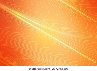 Light Orange vector texture with colored lines. Lines on blurred abstract background with gradient. Pattern for ad, booklets, leaflets.