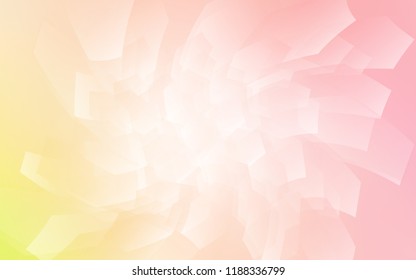 Light Orange vector texture with colorful hexagons. Illustration with set of colorful hexagons. Pattern can for your ad, booklets.