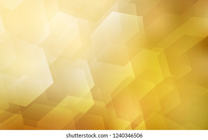 Light Orange vector texture with colorful hexagons. White background with colorful hexagons. Pattern for ads, leaflets.