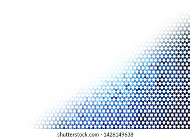 Light Orange vector texture with colorful hexagons. Abstract illustration with colorful hexagons. Pattern for texture of wallpapers.
