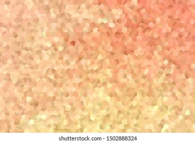 Light Orange vector texture with colorful hexagons. Abstract illustration with colorful hexagons. New template for your brand book.