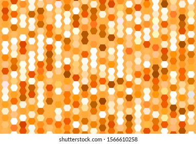 Light Orange vector texture with colorful hexagons. Blur background with colorful hexagons. New template for your brand book.