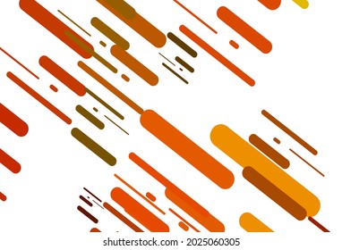 Light Orange vector texture with colorful lines. Modern geometrical abstract illustration with staves. Smart design for your business advert.