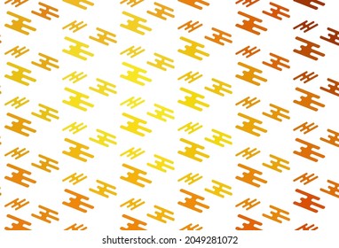 Light Orange vector texture with colorful lines. Shining colored illustration with narrow lines. Pattern for ads, posters, banners.