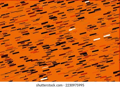 Light Orange vector texture with colorful lines. Decorative shining illustration with lines on abstract template. Smart design for your business advert.