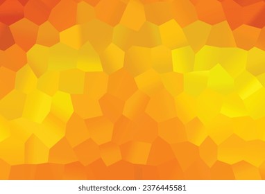 Light Orange vector texture with colorful hexagons. Glitter abstract illustration in hexagonal style. Pattern for texture of wallpapers.