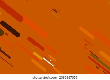 Leichte Orangefarbene Vektorstruktur mit bunten Linien. Moderne, geometrische abstrakte Illustration mit Flecken. Muster für Webseiten, Landing-Seiten.