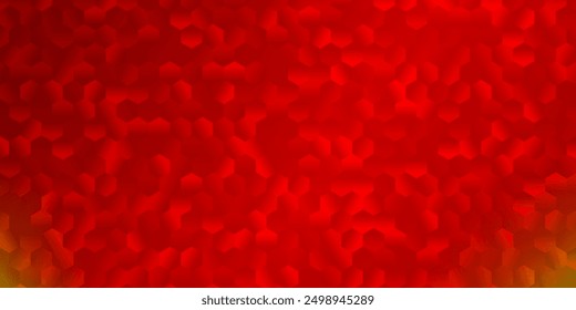 Textura de Vector naranja claro con hexágonos coloridos. Fondo desenfocado creativo con hexágonos simples y coloridos. Textura para patrones de Fondo de pantalla.