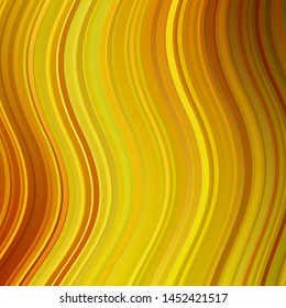 Light Orange vector texture with curves. Colorful illustration, which consists of curves. Template for cellphones.