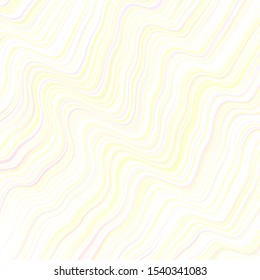 Light Orange vector texture with curves. Bright illustration with gradient circular arcs. Best design for your ad, poster, banner.