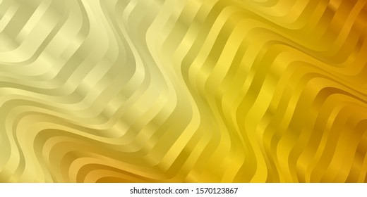 Light Orange vector texture with curves. Gradient illustration in simple style with bows. Pattern for ads, commercials.