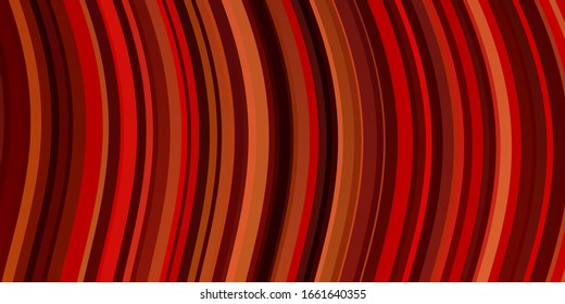 Light Orange vector texture with curves. Illustration in halftone style with gradient curves. Pattern for websites, landing pages.