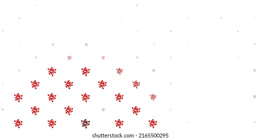 Light orange vector texture with disease symbols. Colorful abstract illustration with gradient medical shapes. Wallpaper for health protection.