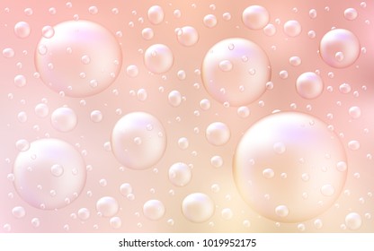 Light Orange vector texture with disks. Beautiful colored illustration with blurred circles in nature style. Completely new template for your brand book.