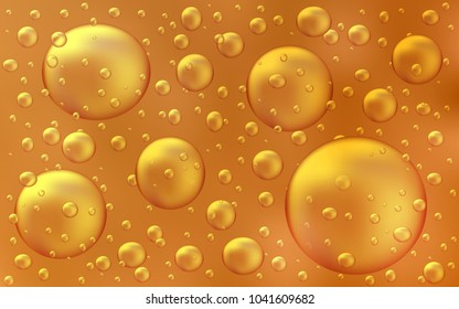 Light Orange vector texture with disks. Abstract illustration with colored bubbles in nature style. Beautiful design for your business natural advert.