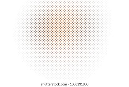 Light Orange vector  texture with disks. Blurred decorative design in abstract style with bubbles. Pattern can be used as texture of water, rain drops.