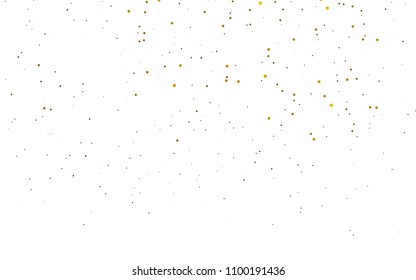 Light Orange vector  texture with disks. Illustration with set of shining colorful abstract circles. Pattern can be used as texture of water, rain drops.