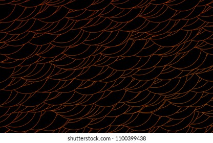 Light Orange vector  texture with disks. Glitter abstract illustration with blurred drops of rain. The pattern can be used for ads, leaflets of liquid.