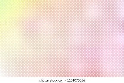 Light Orange vector texture with disks. Abstract illustration with colored bubbles in nature style. Beautiful design for your business advert.