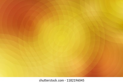Light Orange vector texture with disks. Blurred bubbles on abstract background with colorful gradient. Pattern can be used as texture of wallpapers.