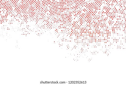 Light Orange vector texture with disks. Modern abstract illustration with colorful water drops. Pattern of water, rain drops.