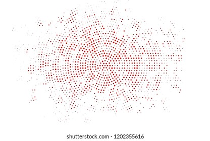 Light Orange vector texture with disks. Illustration with set of shining colorful abstract circles. Design for posters, banners.