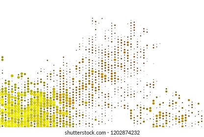 Light Orange vector texture with disks. Beautiful colored illustration with blurred circles in nature style. Pattern for beautiful websites.