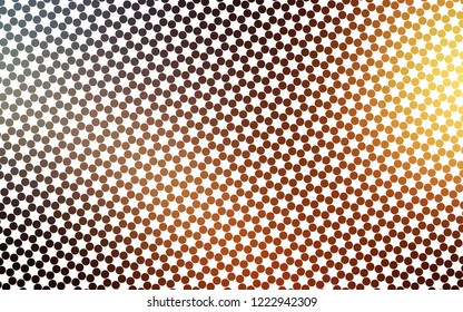Light Orange vector texture with disks. Beautiful colored illustration with blurred circles in nature style. Pattern of water, rain drops.