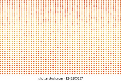 Light Orange vector texture with disks. Modern abstract illustration with colorful water drops. Pattern for ads, booklets.