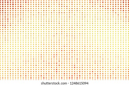 Light Orange vector texture with disks. Abstract illustration with colored bubbles in nature style. Pattern of water, rain drops.