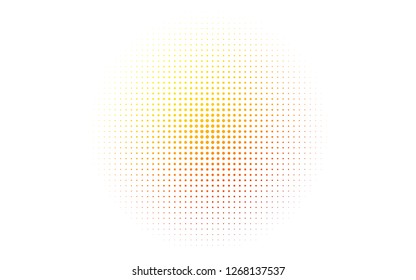 Light Orange vector texture with disks. Modern abstract illustration with colorful water drops. Pattern of water, rain drops.