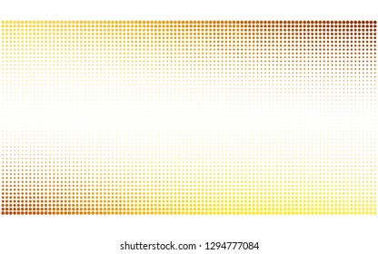 Light Orange vector  texture with disks. Blurred bubbles on abstract background with colorful gradient. Pattern for futuristic ad, booklets.