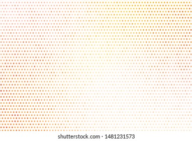 Light Orange vector texture with disks. Blurred decorative design in abstract style with bubbles. Pattern for futuristic ad, booklets.