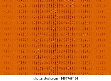 Light Orange vector texture with disks. Abstract illustration with colored bubbles in nature style. Pattern for futuristic ad, booklets.