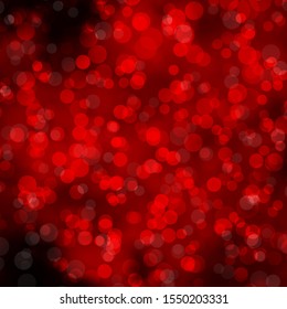 Light Orange vector texture with disks. Colorful illustration with gradient dots in nature style. Design for your commercials.