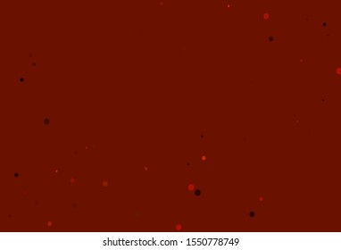 Light Orange vector texture with disks. Abstract illustration with colored bubbles in nature style. Design for posters, banners.