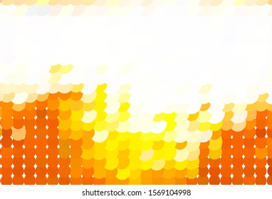 Light Orange vector texture with disks. Abstract illustration with colored bubbles in nature style. Pattern for ads, leaflets.