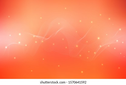 Light Orange vector texture with disks. Beautiful colored illustration with blurred circles in nature style. New design for ad, poster, banner of your website.
