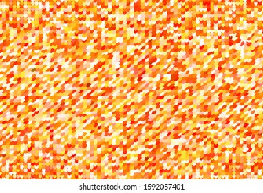 Light Orange vector texture with disks. Illustration with set of shining colorful abstract circles. Pattern for futuristic ad, booklets.